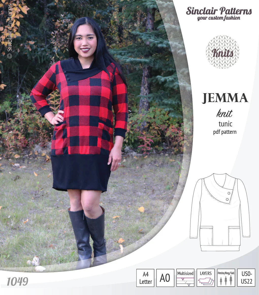 Jemma knit tunic with pockets (PDF) - Image 8