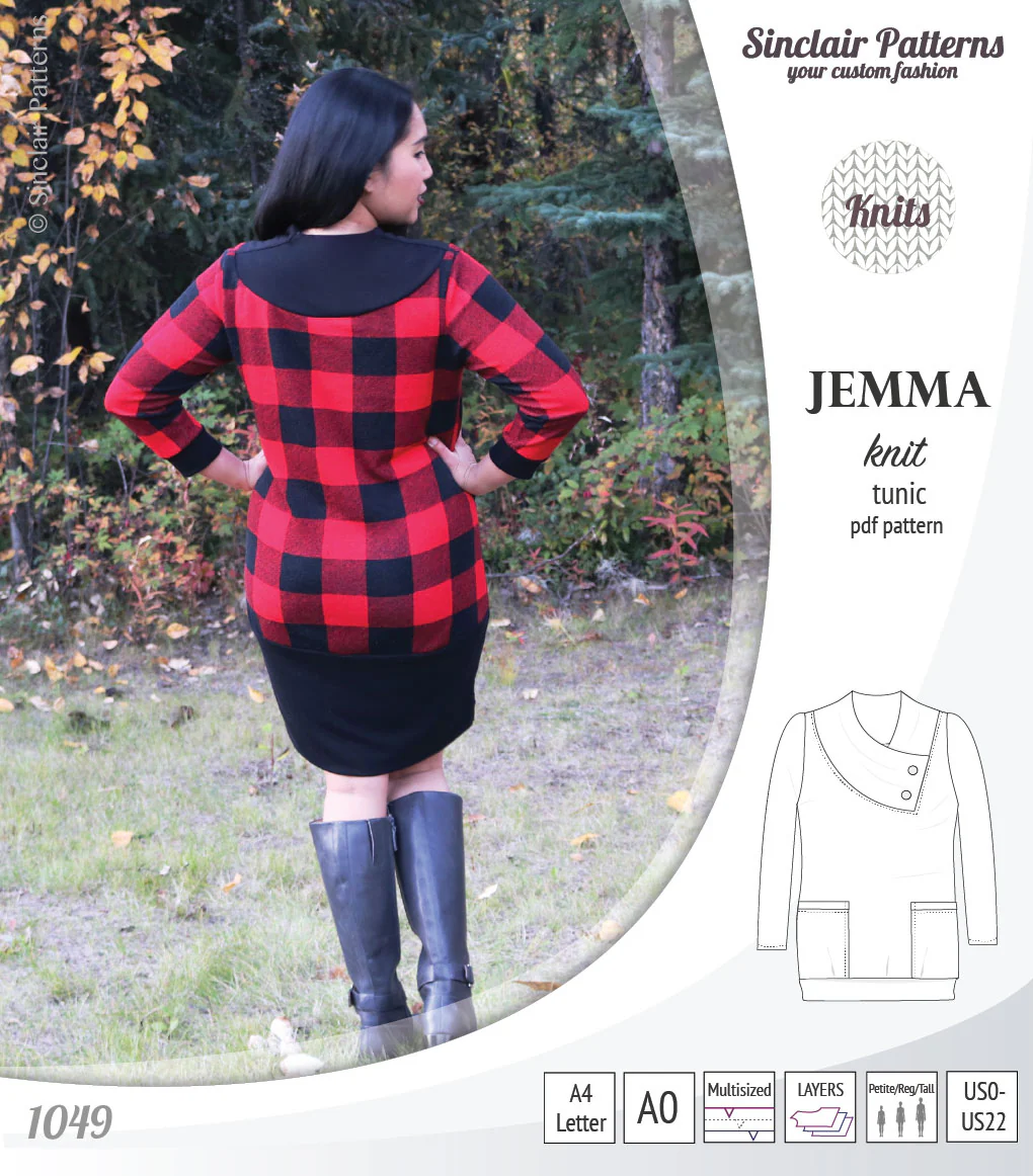 Jemma knit tunic with pockets (PDF) - Image 9