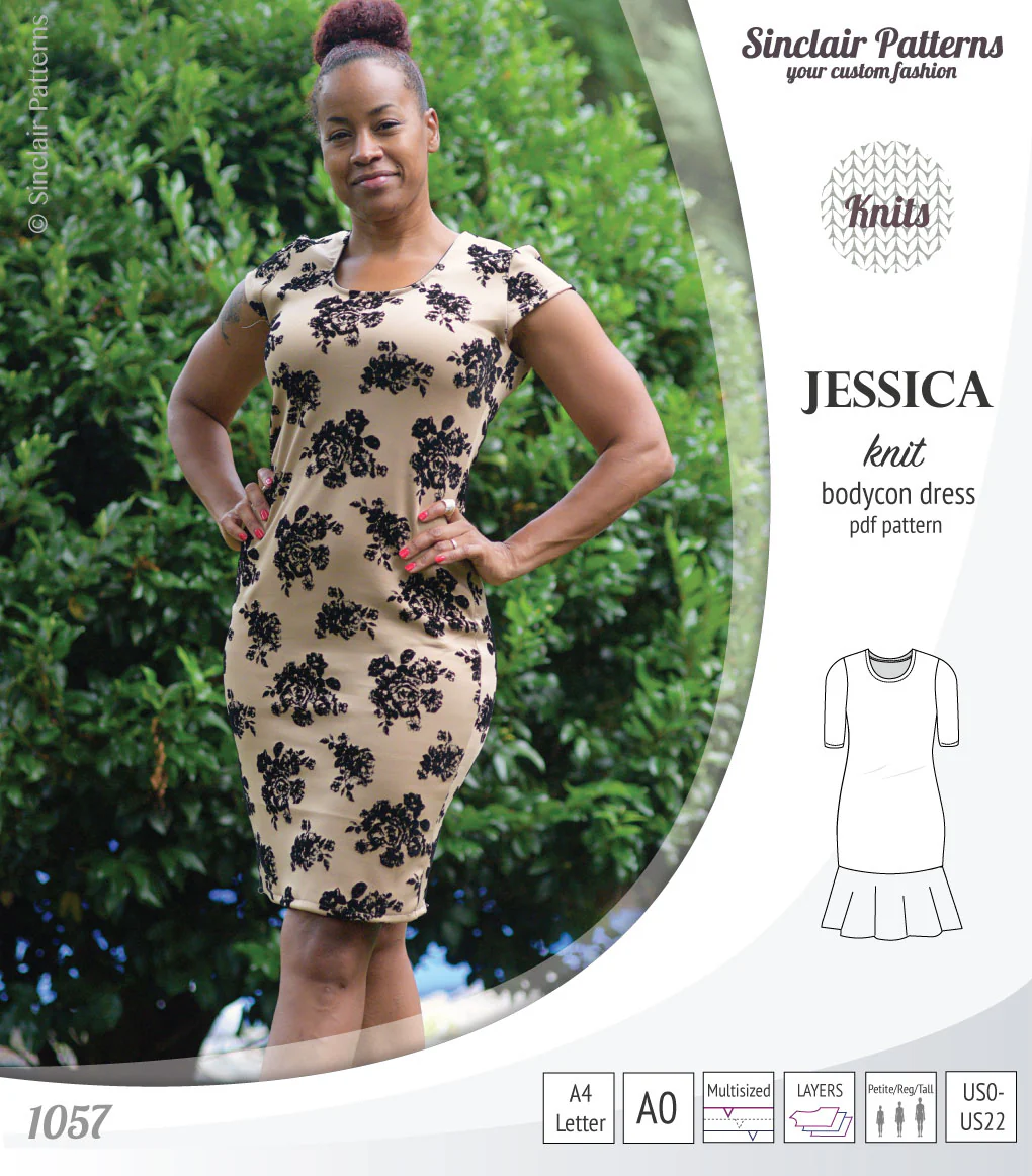 Jessica bodycon knit dress (PDF) - Image 10