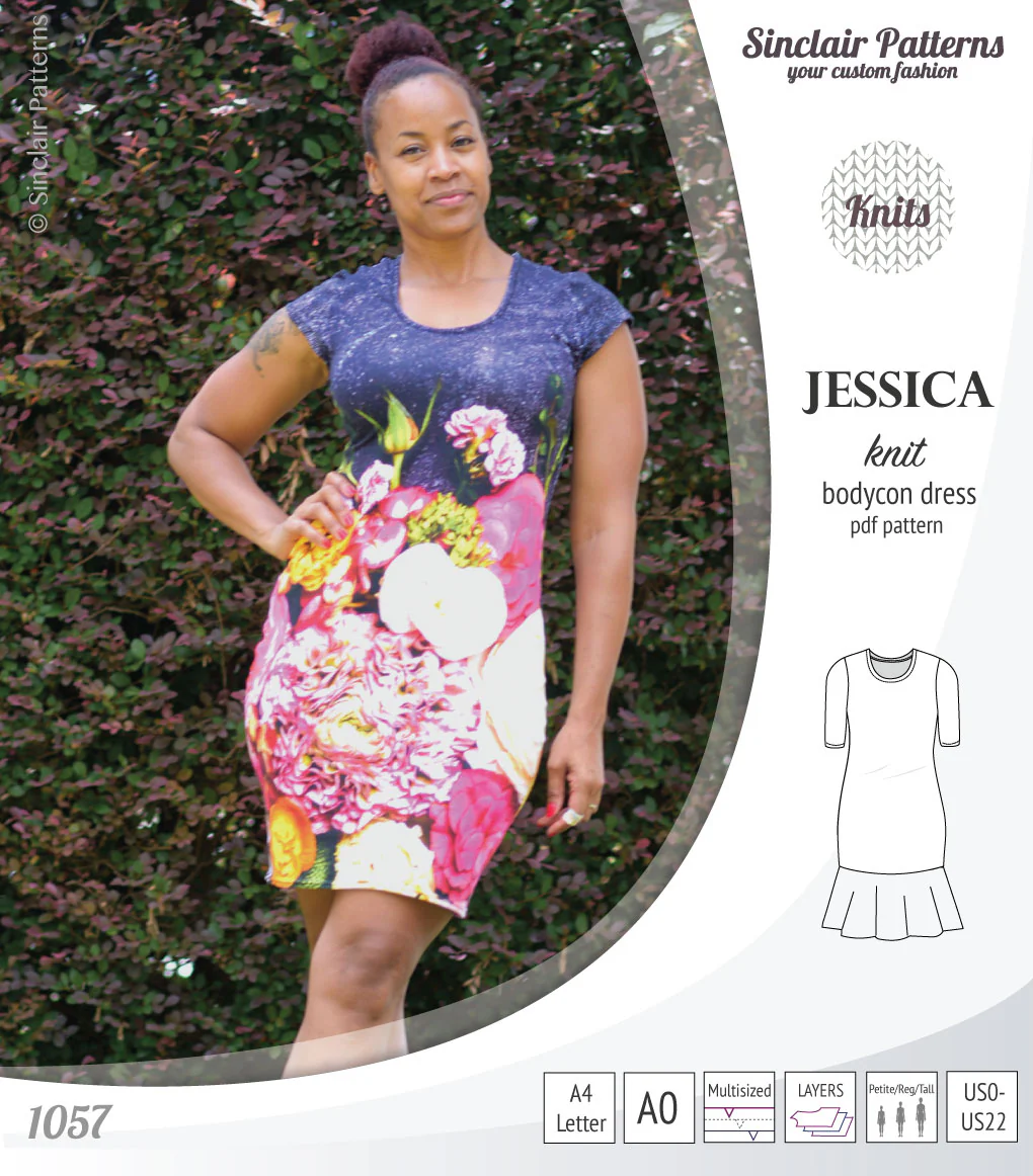 Jessica bodycon knit dress (PDF) - Image 12