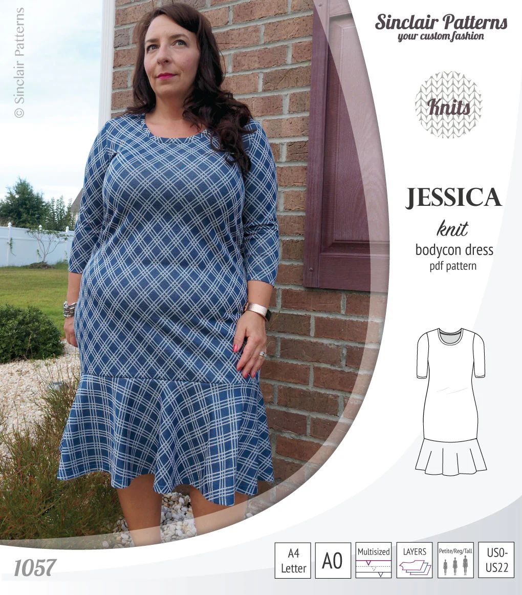 Jessica bodycon knit dress (PDF) - Image 13