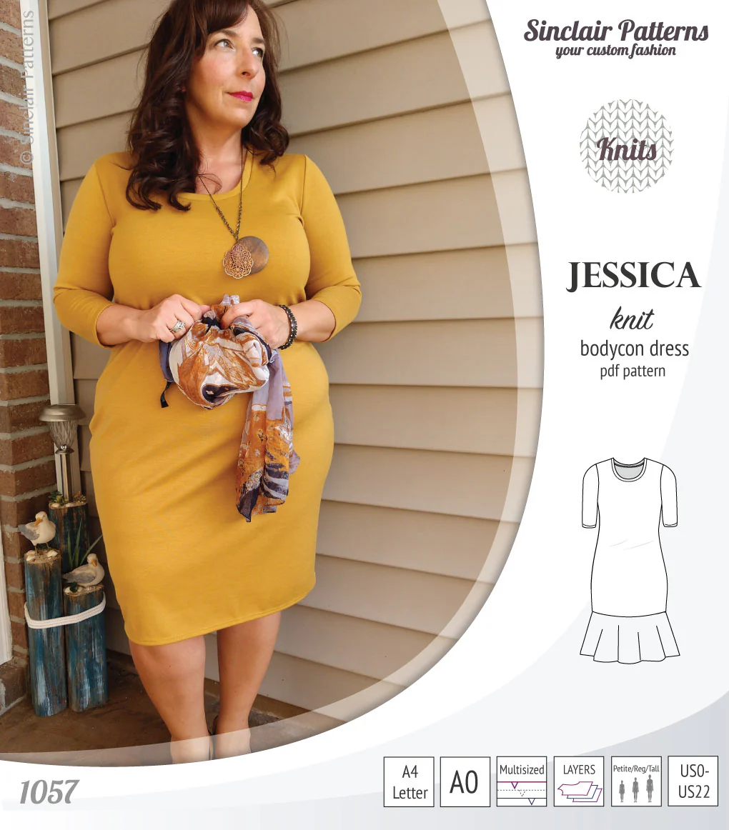 Jessica bodycon knit dress (PDF) - Image 14
