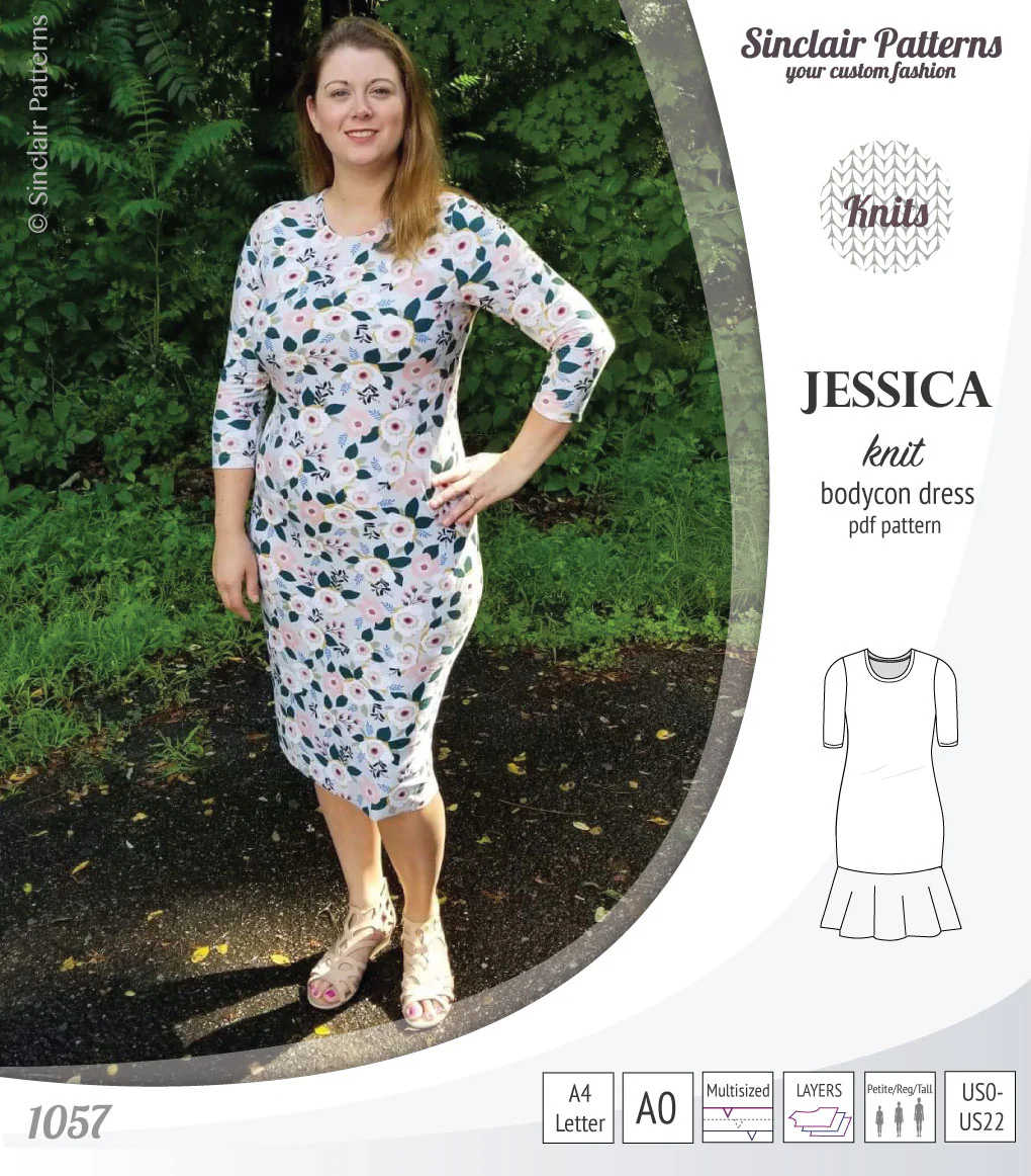 Jessica bodycon knit dress (PDF) - Image 15