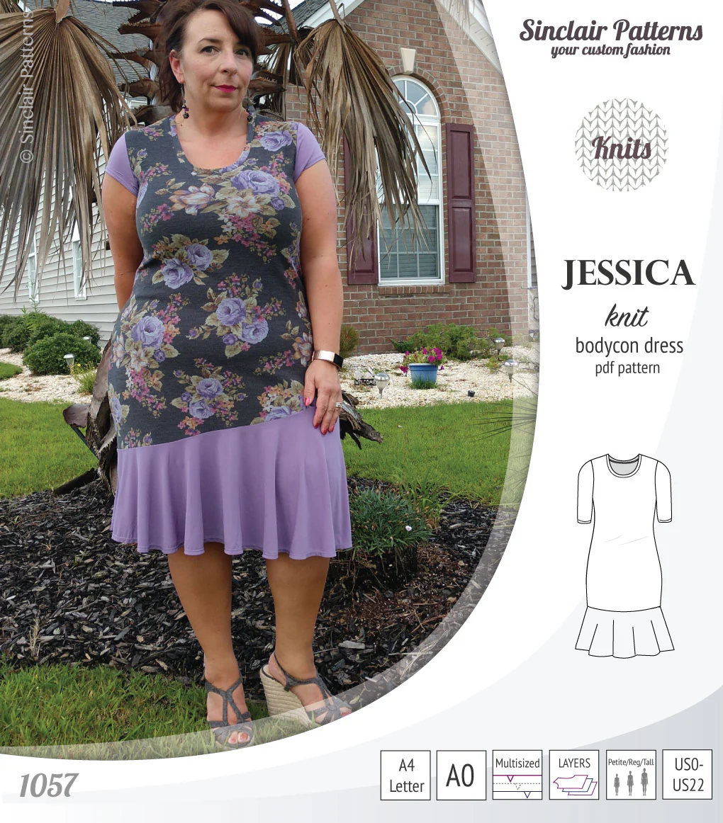 Jessica bodycon knit dress (PDF) - Image 16