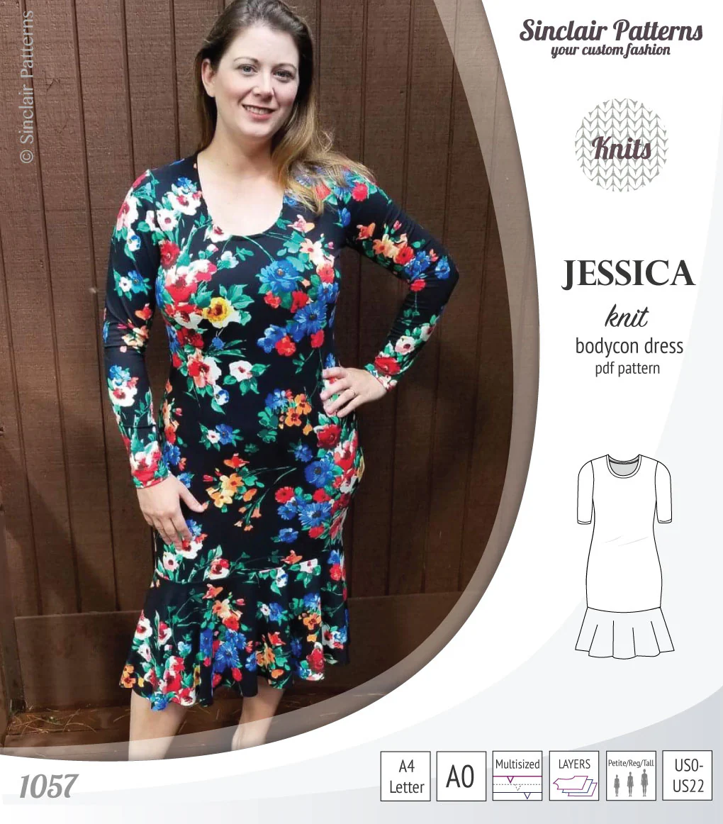 Jessica bodycon knit dress (PDF) - Image 17