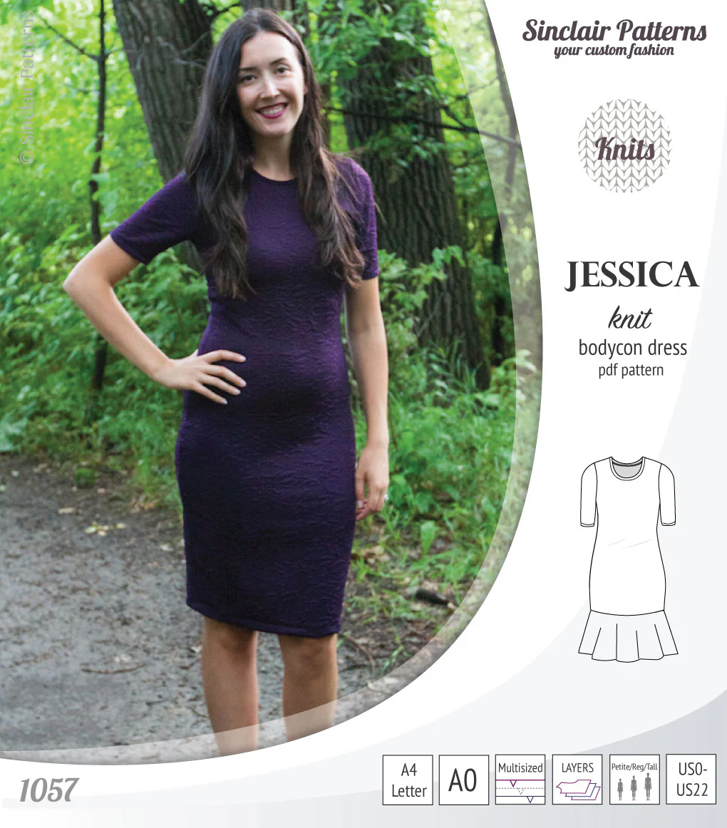 Jessica bodycon knit dress (PDF) - Image 18