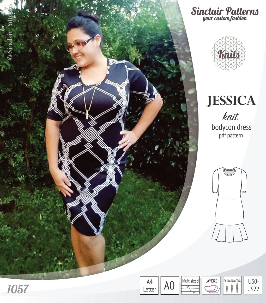 Jessica bodycon knit dress (PDF) - Image 20