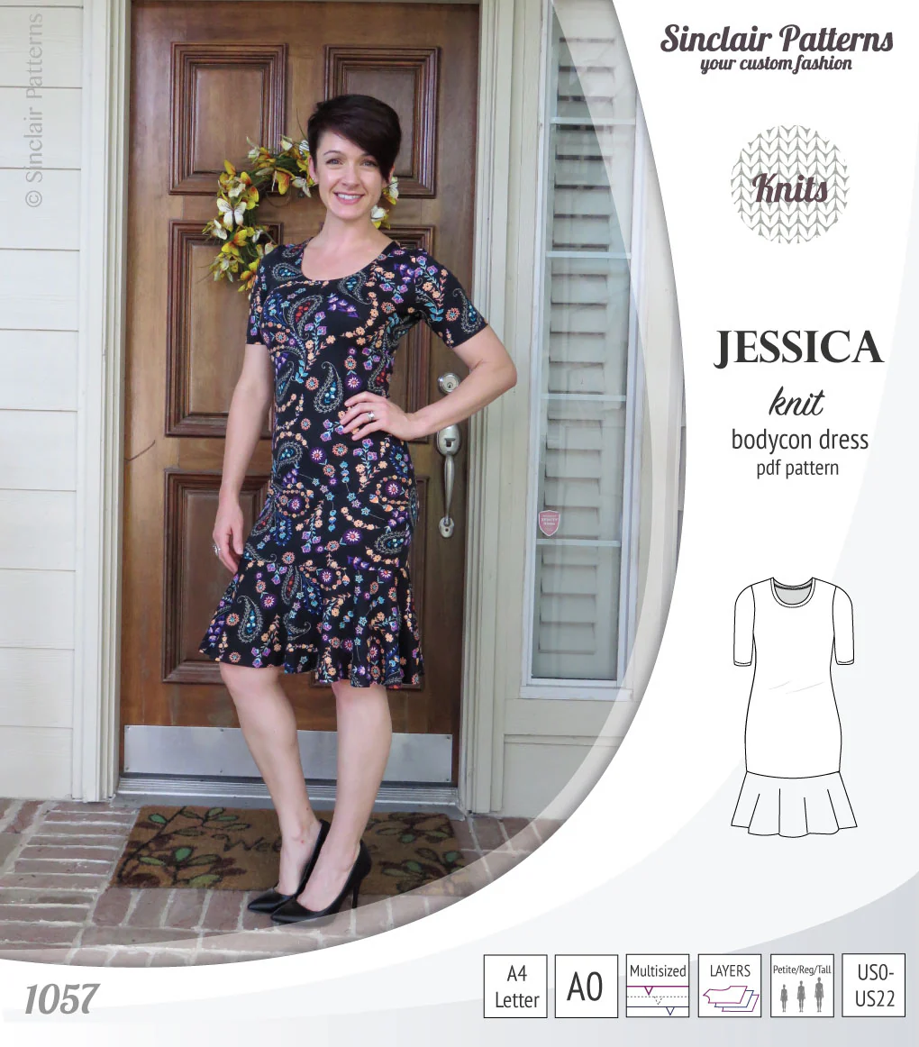 Jessica bodycon knit dress (PDF) - Image 23