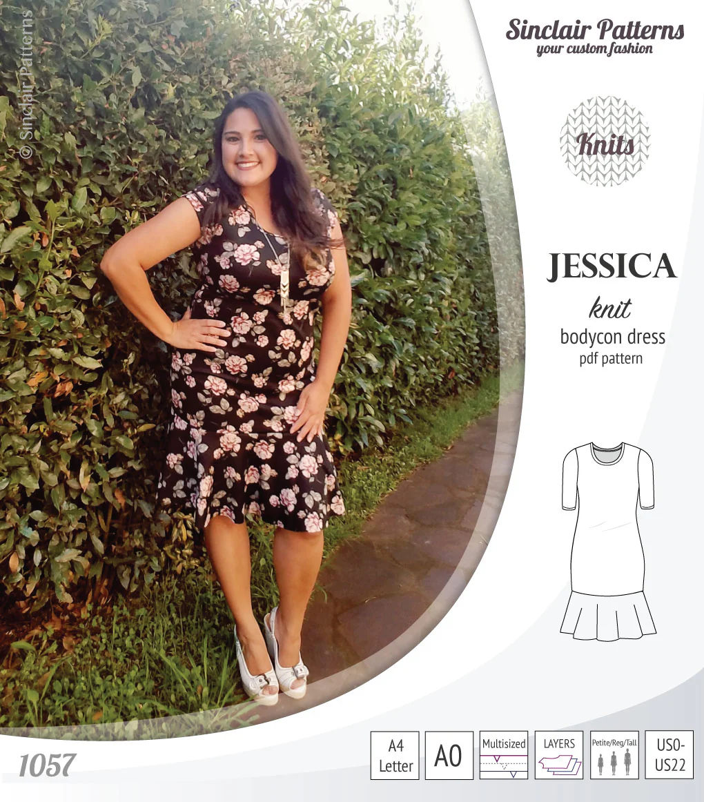 Jessica bodycon knit dress (PDF) - Image 24