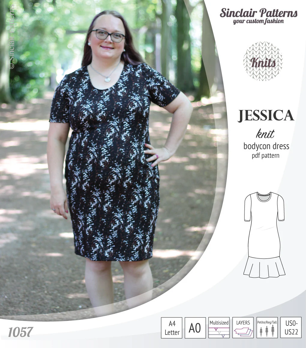 Jessica bodycon knit dress (PDF) - Image 25
