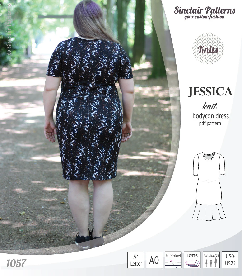Jessica bodycon knit dress (PDF) - Image 26
