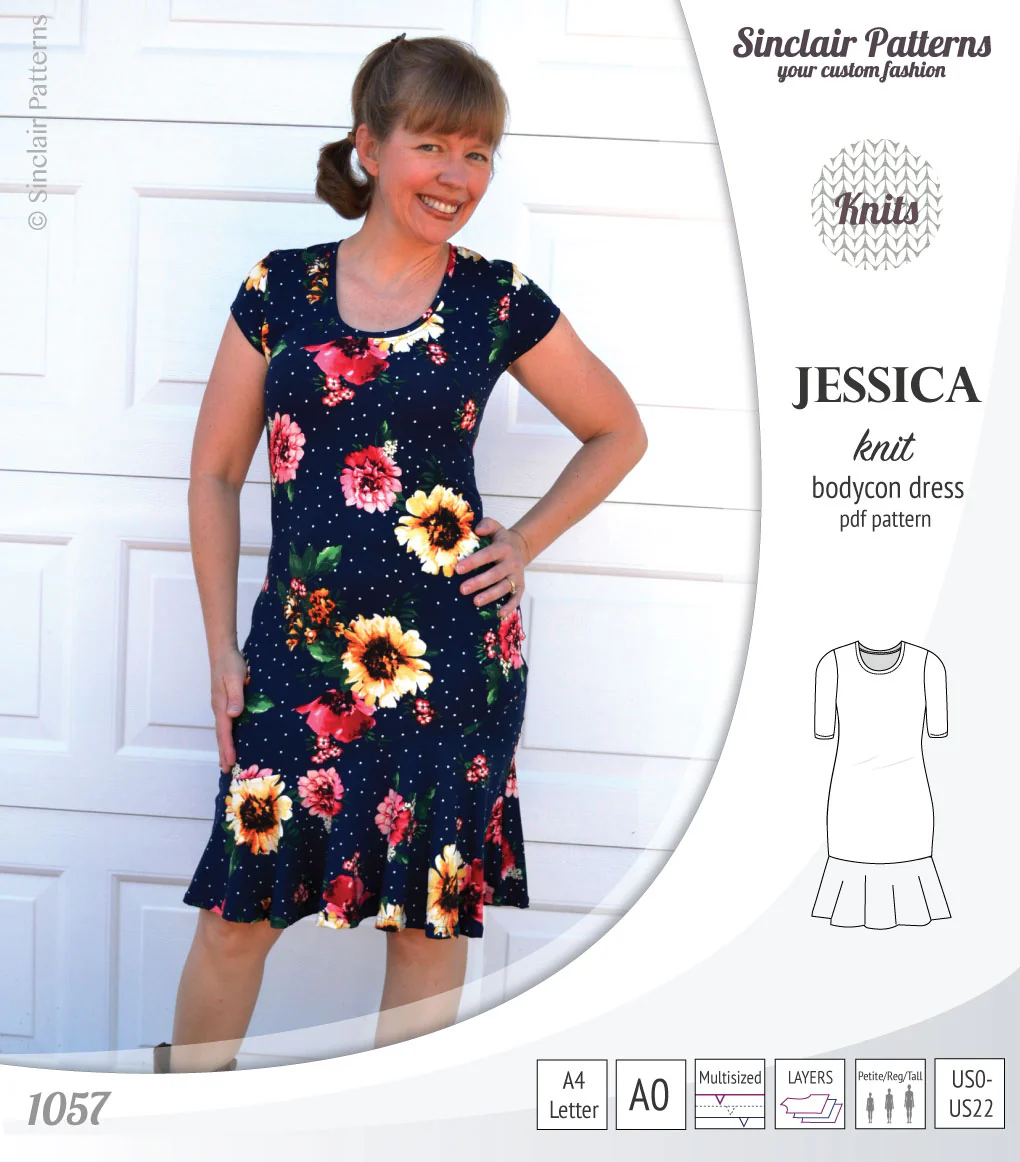 Jessica bodycon knit dress (PDF) - Image 27