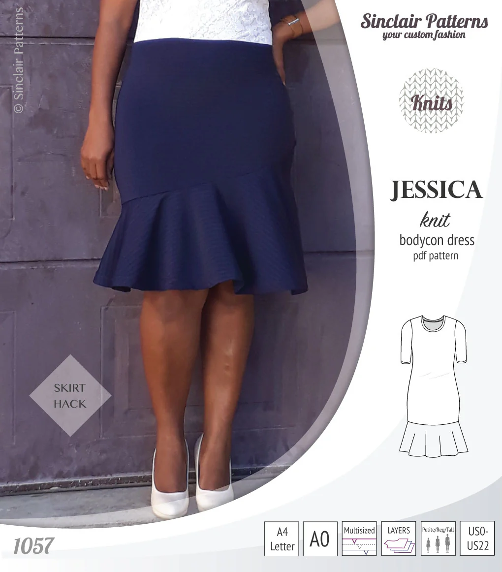 Jessica bodycon knit dress (PDF) - Image 28