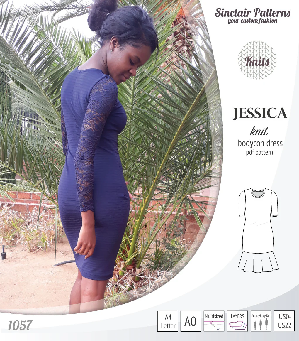 Jessica bodycon knit dress (PDF) - Image 30