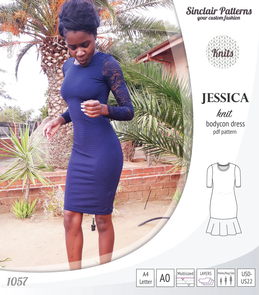 Jessica bodycon knit dress (PDF) - Image 31