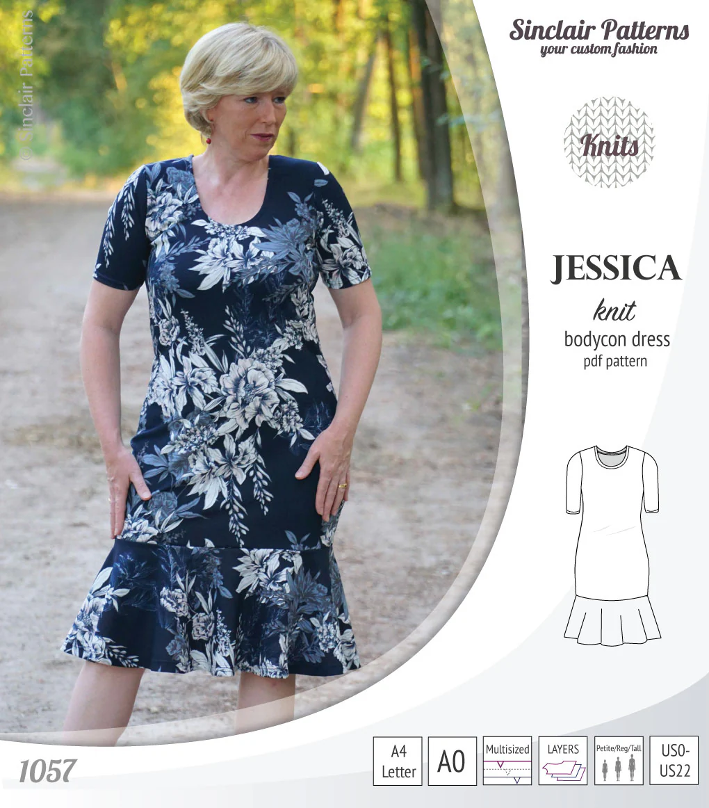Jessica bodycon knit dress (PDF) - Image 32