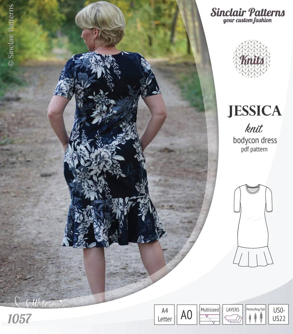 Jessica bodycon knit dress (PDF) - Image 33