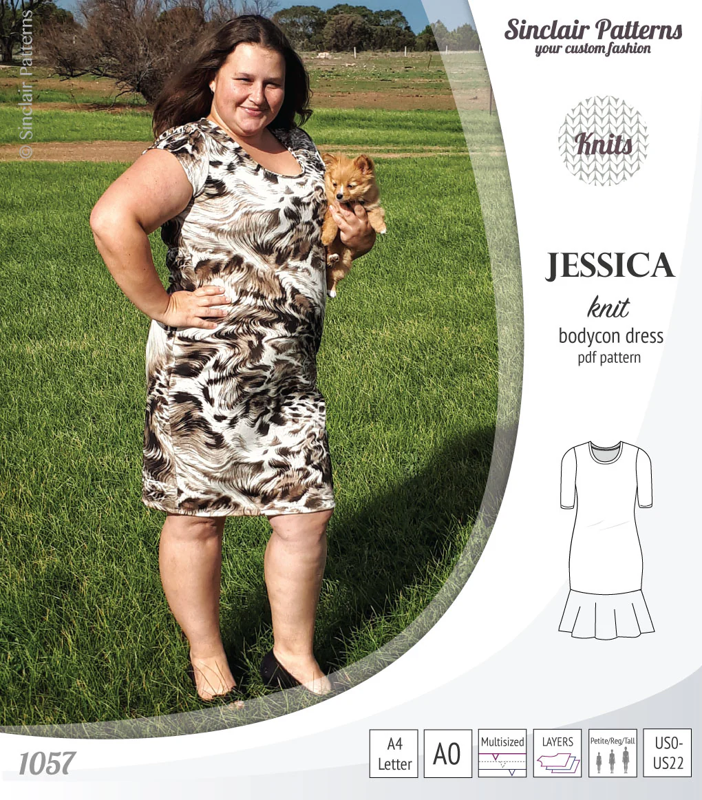 Jessica bodycon knit dress (PDF) - Image 34