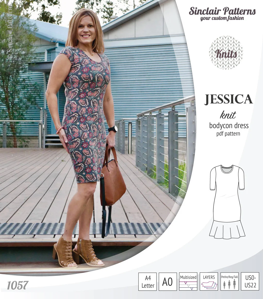 Jessica bodycon knit dress (PDF) - Image 35