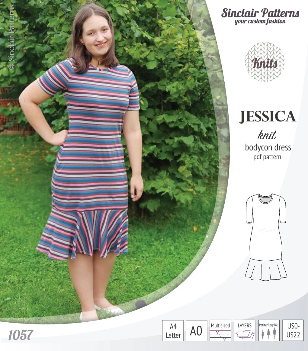Jessica bodycon knit dress (PDF) - Image 36