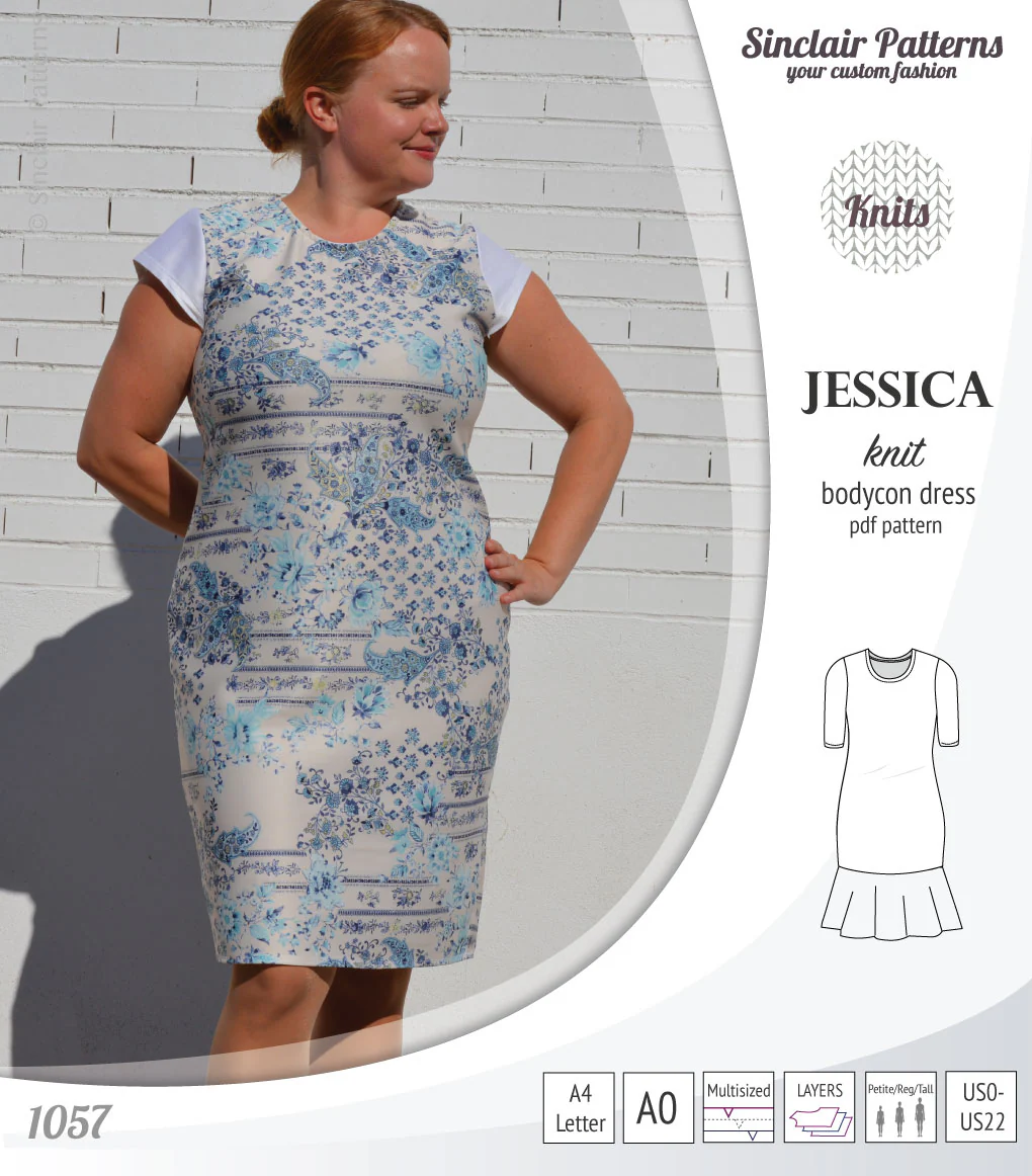 Jessica bodycon knit dress (PDF) - Image 37