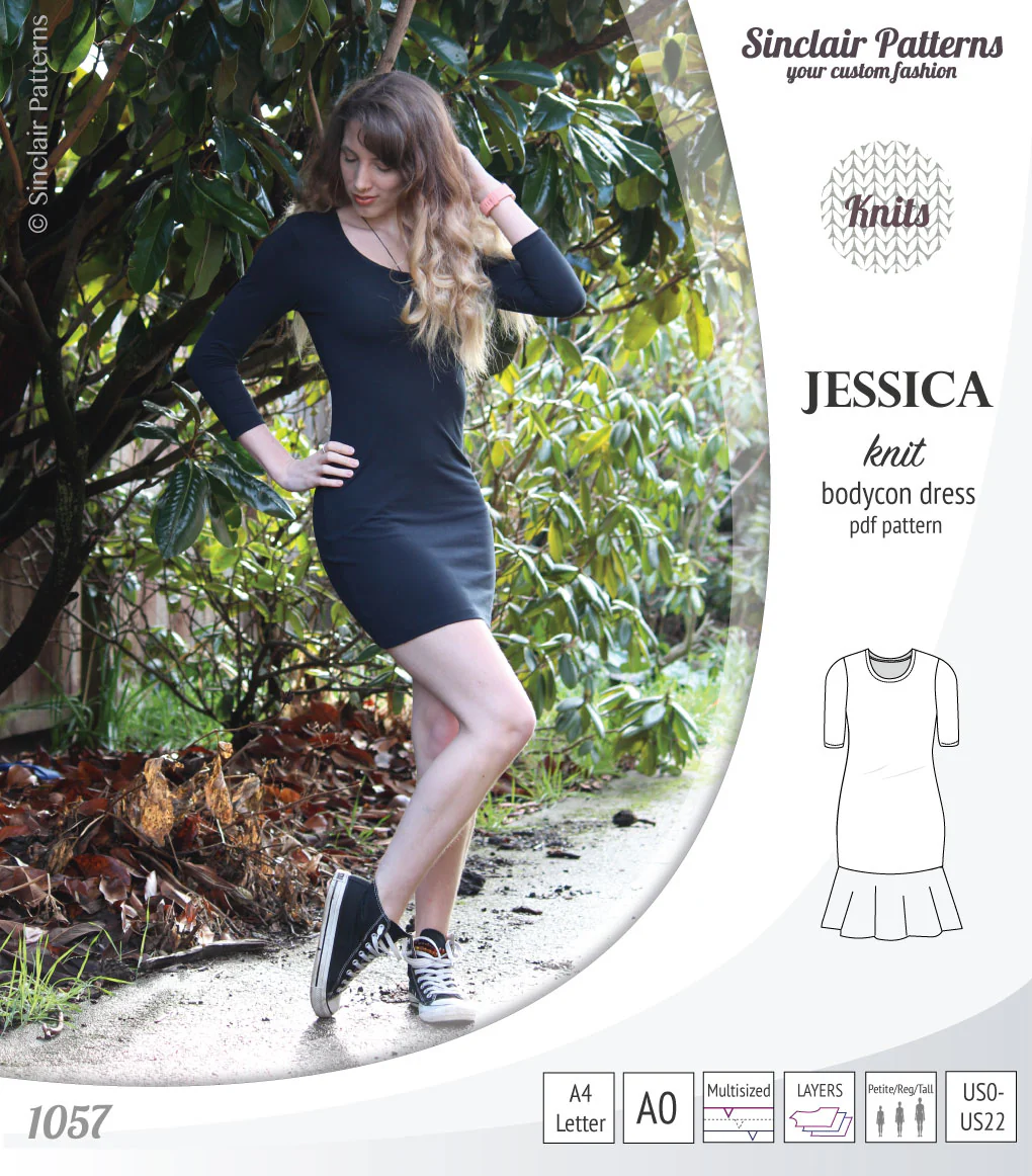 Jessica bodycon knit dress (PDF) - Image 38