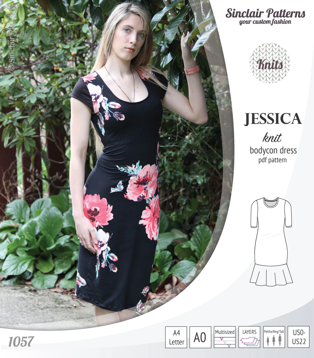 Jessica bodycon knit dress (PDF) - Image 39