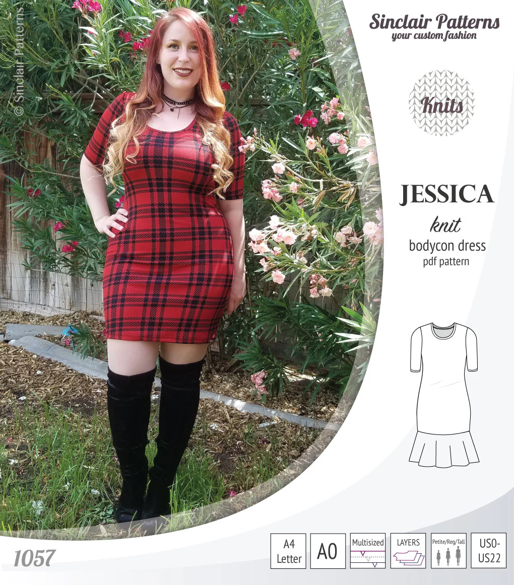 Jessica bodycon knit dress (PDF) - Image 40