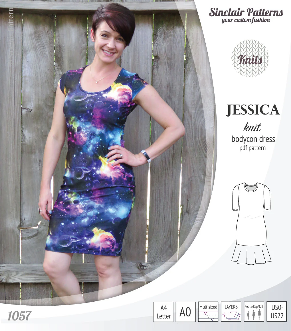Jessica bodycon knit dress (PDF) - Image 41