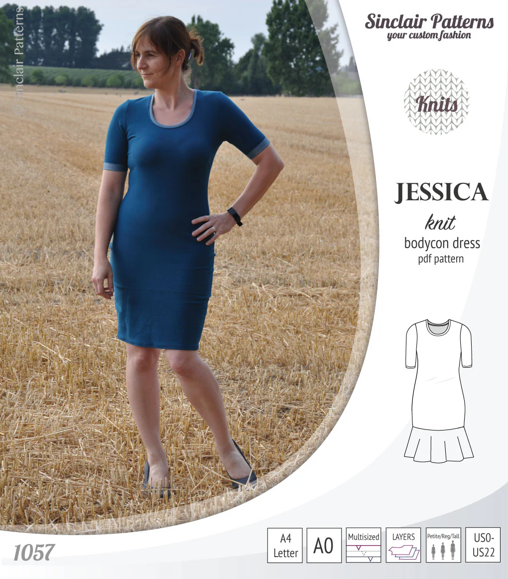 Jessica bodycon knit dress (PDF) - Image 7