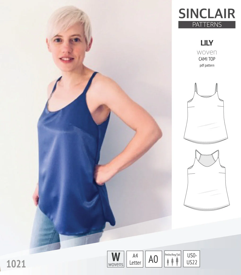 Lily classic cami woven top (PDF) - Image 5