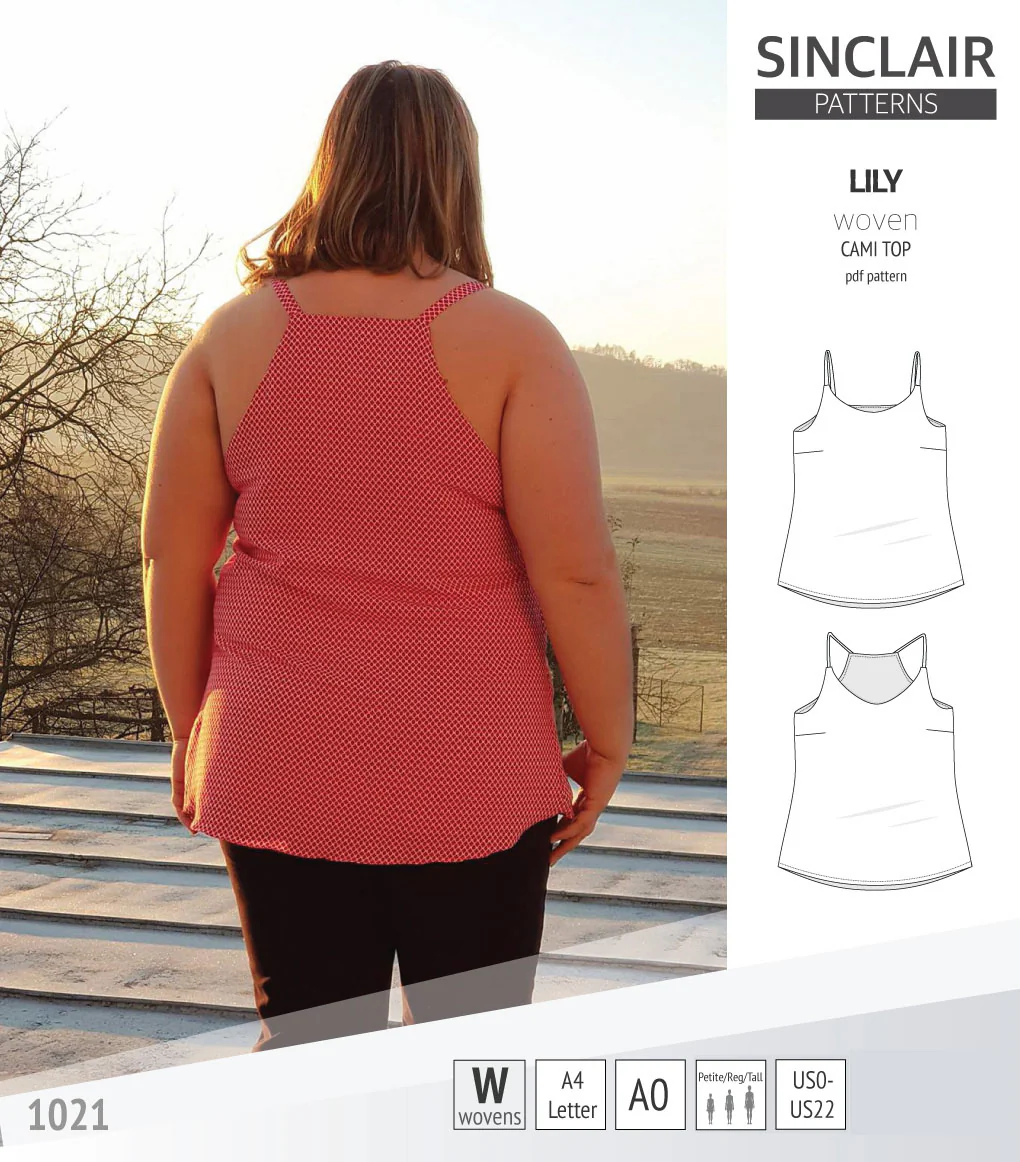 Lily classic cami woven top (PDF) - Image 7