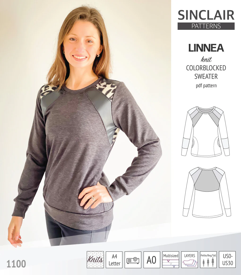 Linnea colorblocked sweater (PDF) - Image 11