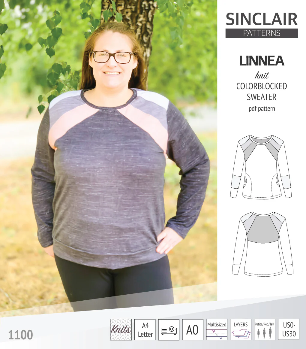 Linnea colorblocked sweater (PDF) - Image 25