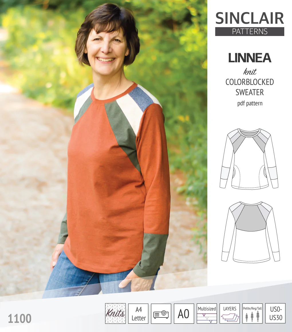 Linnea colorblocked sweater (PDF) - Image 3