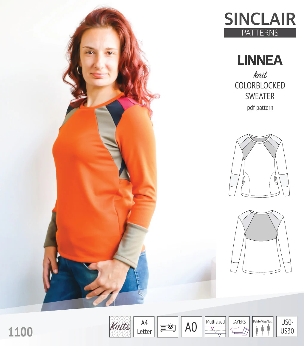 Linnea colorblocked sweater (PDF) - Image 34