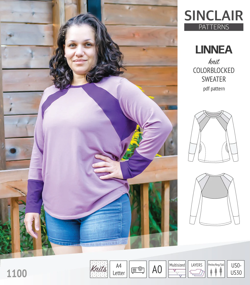 Linnea colorblocked sweater (PDF) - Image 36