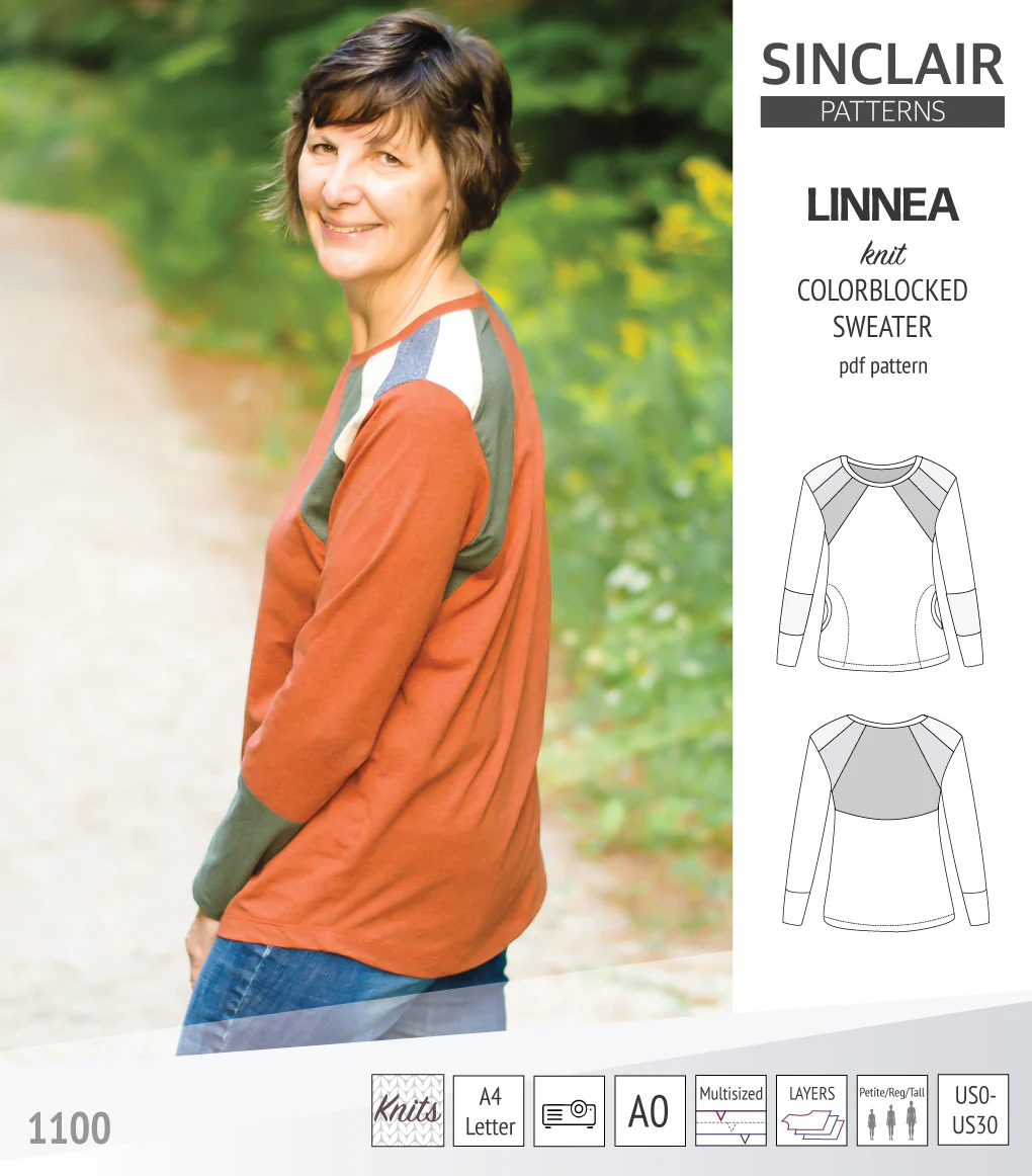 Linnea colorblocked sweater (PDF) - Image 4