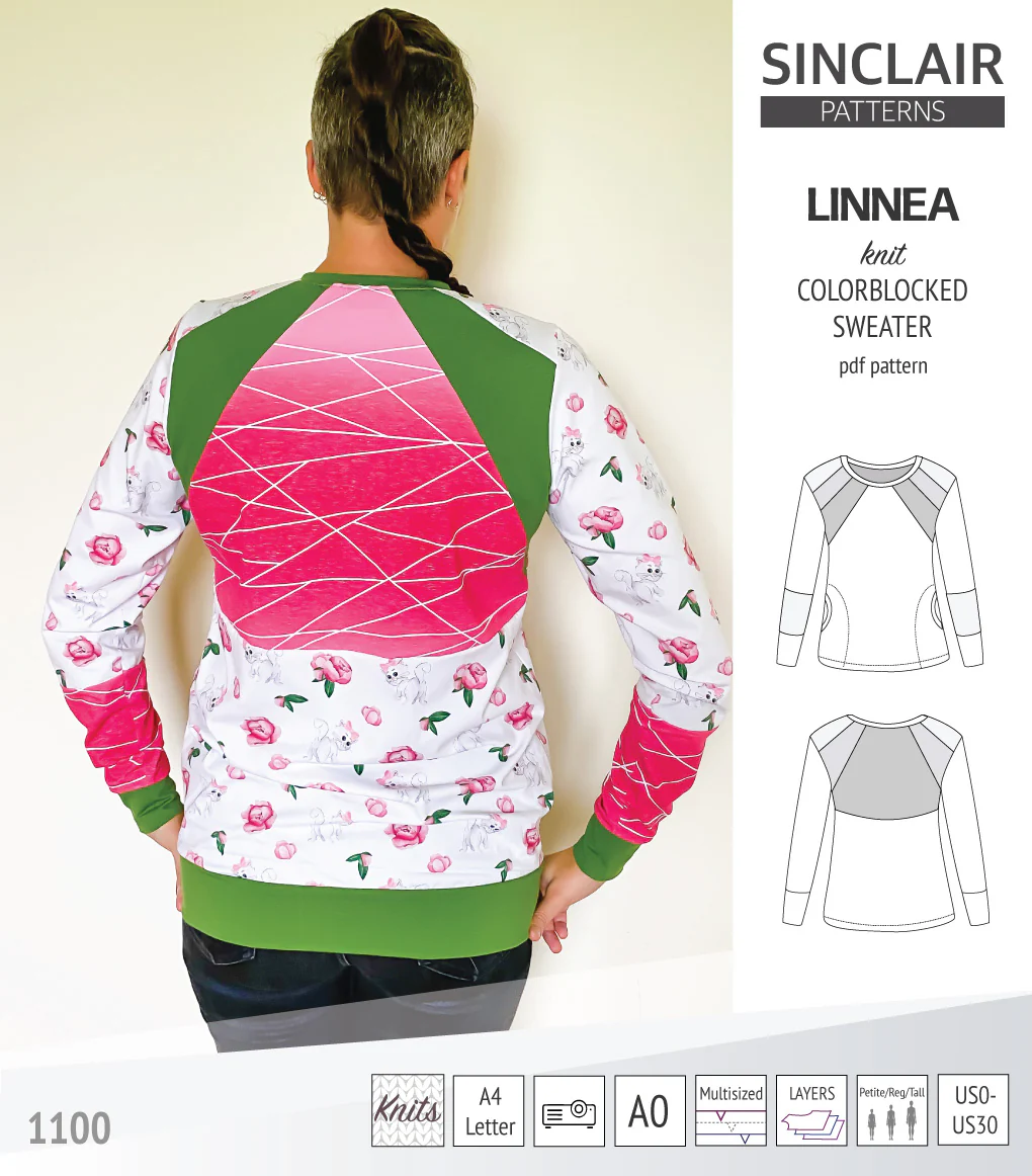 Linnea colorblocked sweater (PDF) - Image 40