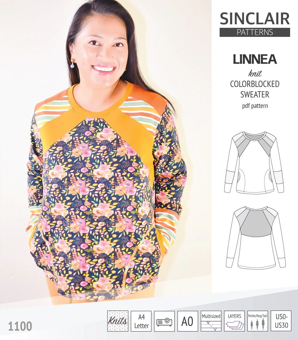Linnea colorblocked sweater (PDF) - Image 42