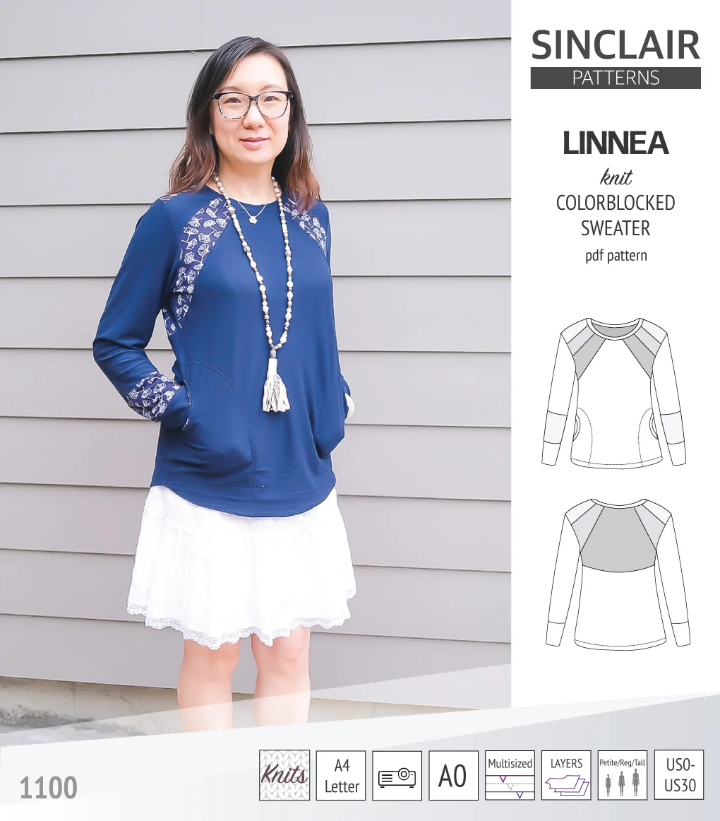 Linnea colorblocked sweater (PDF) - Image 43