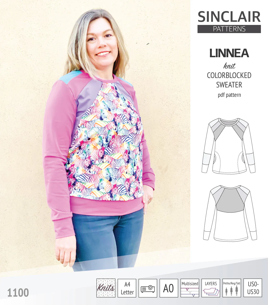 Linnea colorblocked sweater (PDF) - Image 45