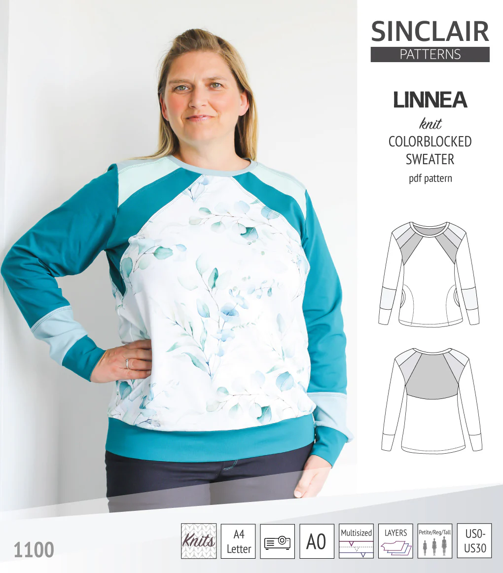 Linnea colorblocked sweater (PDF) - Image 6