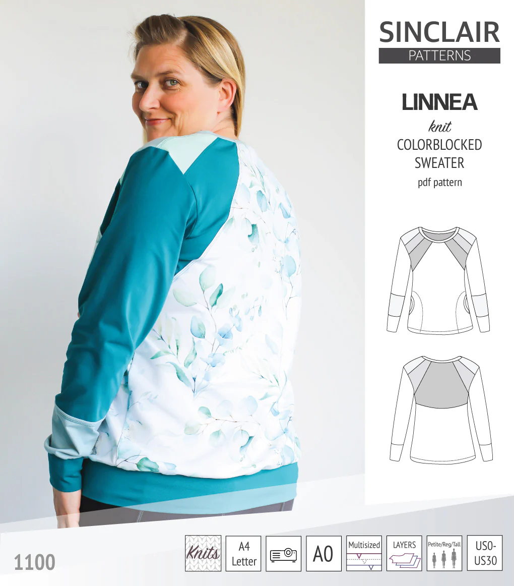 Linnea colorblocked sweater (PDF) - Image 7