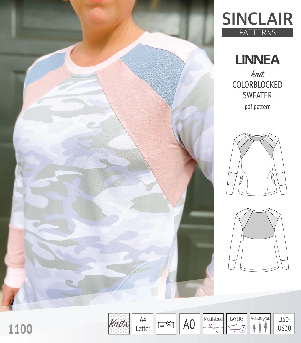 Linnea colorblocked sweater (PDF) - Image 9