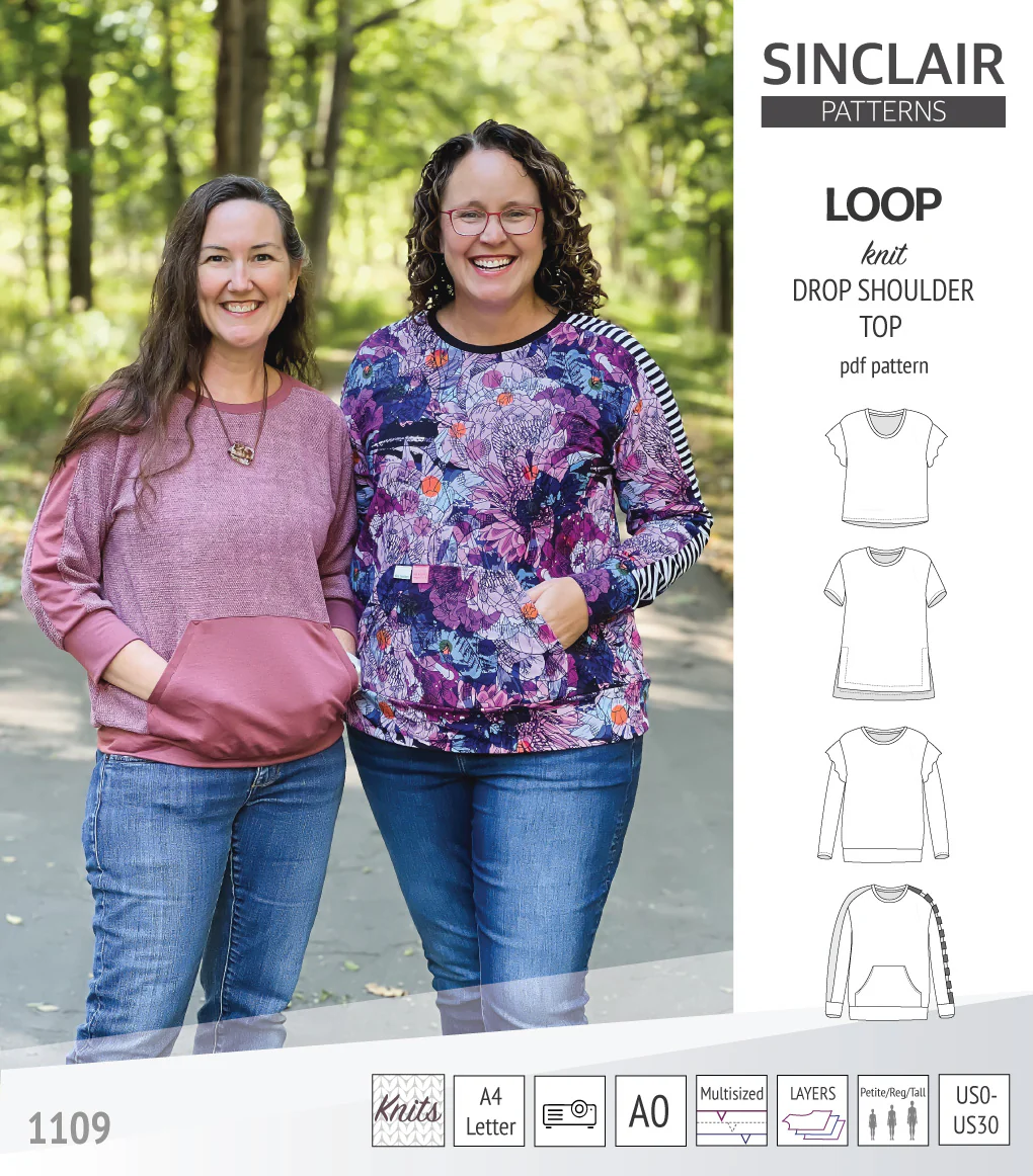 Loop drop shoulder knit top (PDF) - Image 9