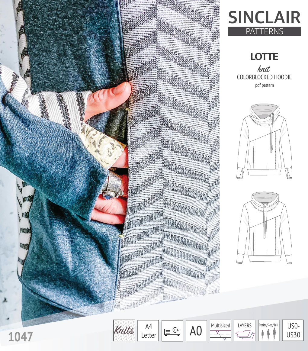 Lotte colorblocked hoodie for women (PDF) - Image 10