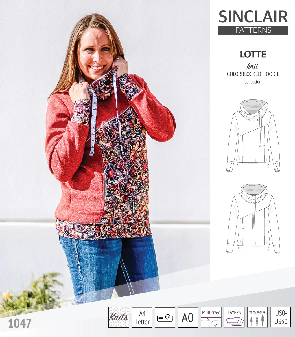 Lotte colorblocked hoodie for women (PDF) - Image 11