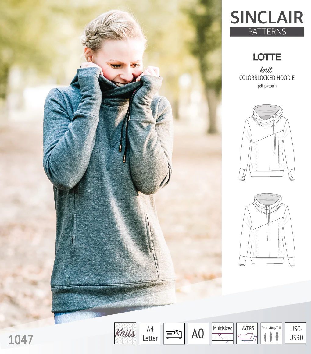 Lotte colorblocked hoodie for women (PDF) - Image 21