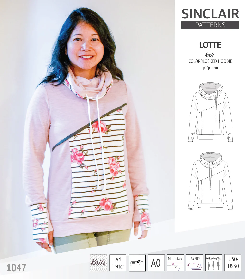 Lotte colorblocked hoodie for women (PDF) - Image 22